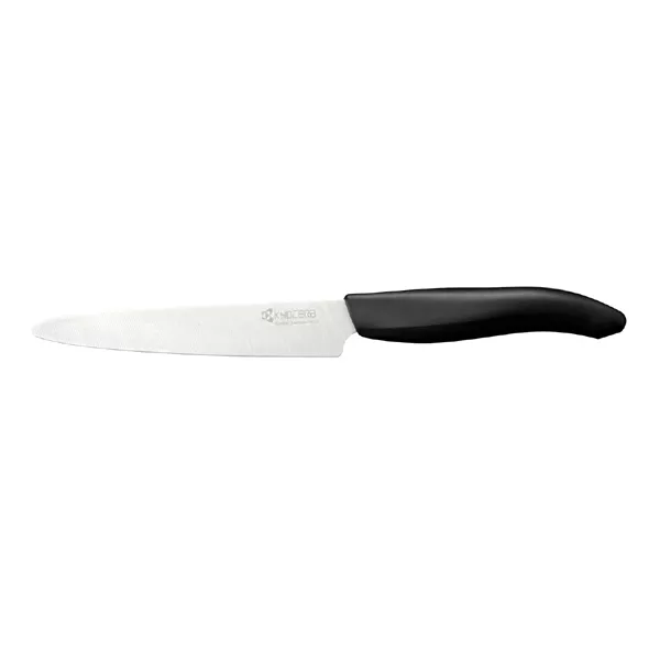 KYOCERA MULTIPURPOSE MICRO PERFORATED KNIFE WHITE CERAMIC BLADE cm.12,5