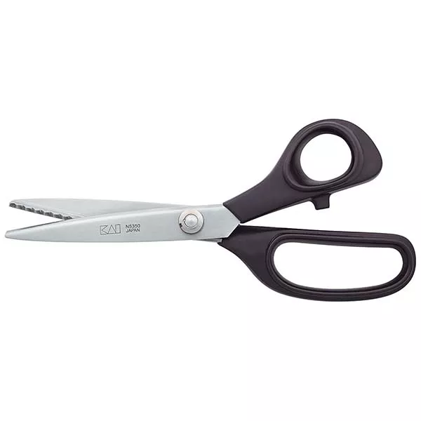 SCISSORS KAI N5350 SOFT BLACK STAINLESS STEEL mm.350 SERRATED BLADES