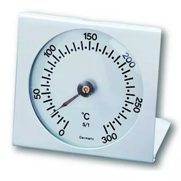 STAINLESS STEEL OVEN THERMOMETER cm.7x7,5 temperature 0/300°C