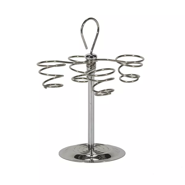 STAINLESS STEEL REVOLVING ICE CREAM CONES HOLDER capacity 4 pcs.