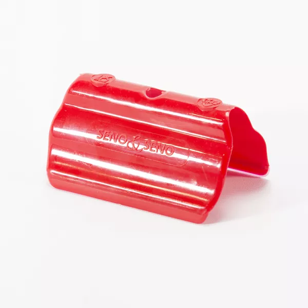 SENO BRAND SLICED RED POLYPROPYLENE TONGS cm.10x5,5
