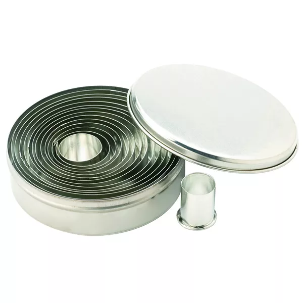 SET 14 pcs. ROUND COOKIE CUTTERS IN VARIOUS SIZES