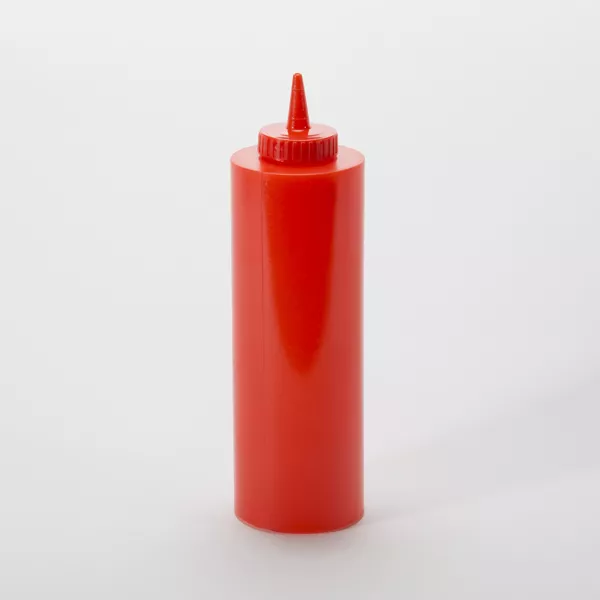 DISPENSER SQUEEZE BOTTLE RED PLASTIC cl.70,8