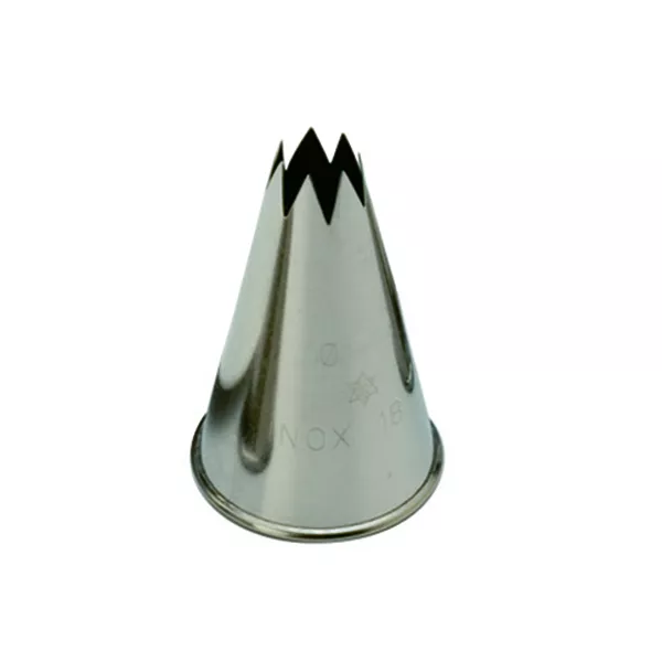 STAINLESS STEEL NOZZLE WITH STAR HOLE cm. 1.2