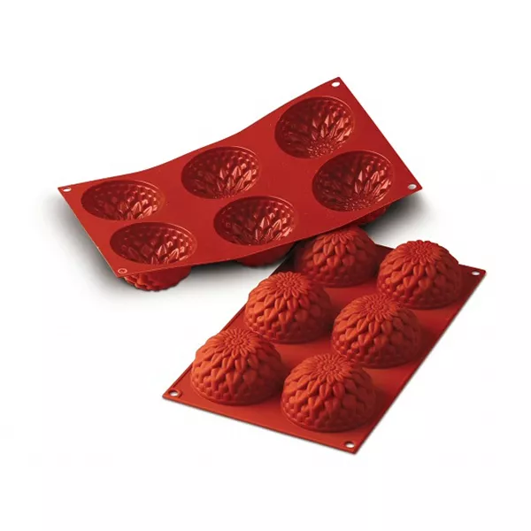 PROFESSIONAL DAHLIA SHAPE OF 6 IN SILICONE cm.7,8x4
