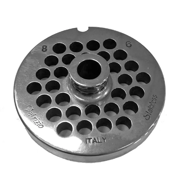 STAINLESS STEEL MEAT GRINDER PLATE OF 8 HOLE 6