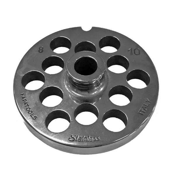 STAINLESS STEEL MEAT GRINDER PLATE OF 8 HOLE 10
