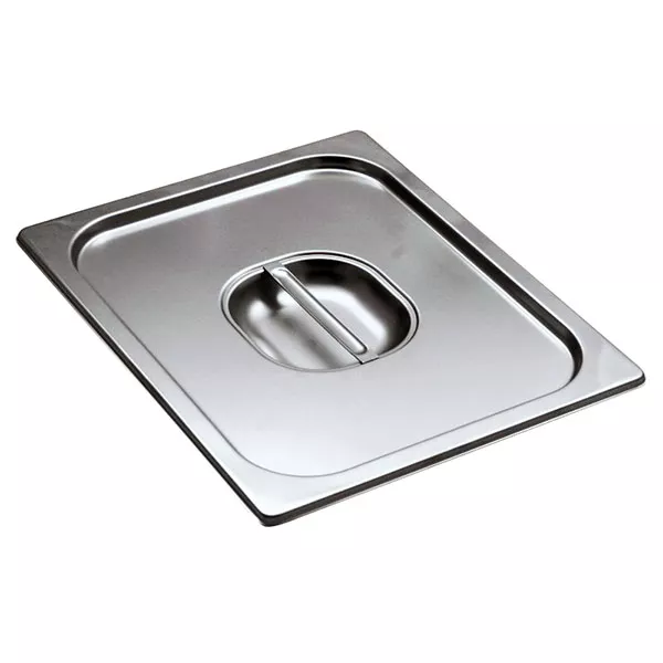 GASTRONORM STAINLESS STEEL LID 1/2 WITH HANDLE cm.32,5x26,5