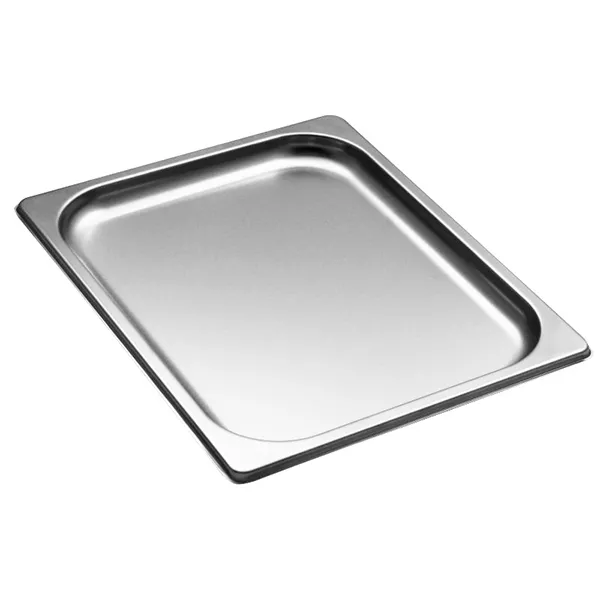 STAINLESS STEEL GASTRONORM TRAY 1/2 cm.32,5x26,5x2 capacity lt.1,4