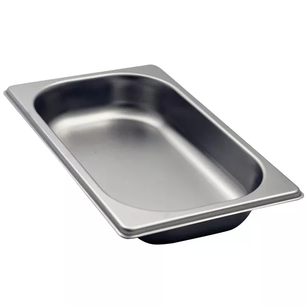 STAINLESS STEEL GASTRONORM TRAY 1/4 cm.26,5x16,2x4 capacity l.1,3