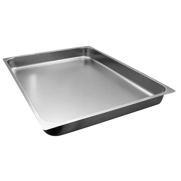 STAINLESS STEEL GASTRONORM TRAY 2/1 cm.65x53x6,5 capacity lt.20,2