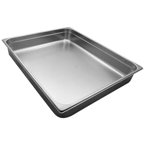 STAINLESS STEEL GASTRONORM TRAY 2/1 cm.65x53x10 capacity lt.31,0