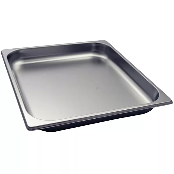 STAINLESS STEEL GASTRONORM TRAY 2/3 cm.32,5x35,4x4 capacity lt.3,9