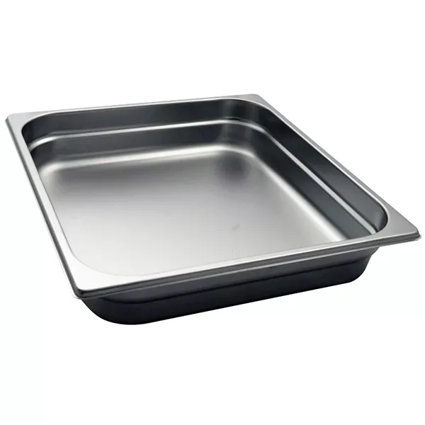 STAINLESS STEEL GASTRONORM TRAY 2/3 cm.32,5x35,4x6,5 capacity lt.6,4