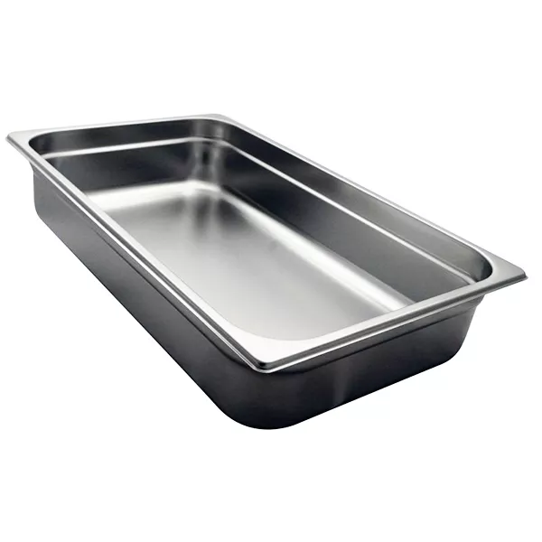 STAINLESS STEEL GASTRONORM TRAY 1/1 cm.53x32,5x10 capacity lt.15,0