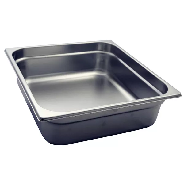 STAINLESS STEEL GASTRONORM TRAY 2/3 cm.32,5x35,4x10 capacity lt.9,9