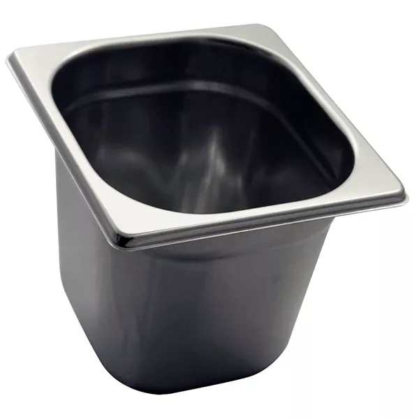 STAINLESS STEEL GASTRONORM TRAY 1/6 cm.17,6x16,2x15 capacity lt.3,2