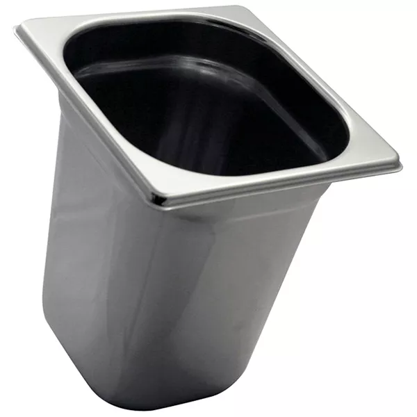 STAINLESS STEEL GASTRONORM TRAY 1/6 cm.17,6x16,2x20 capacity lt.4,3