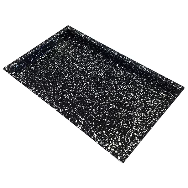 GASTRONORM TRAY GLAZED WITH GRANITE 1/1 cm.53x32,5x4