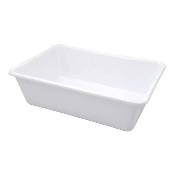 WHITE PLASTIC REFRIGERATOR PAN cm.40x30x10 lt.10