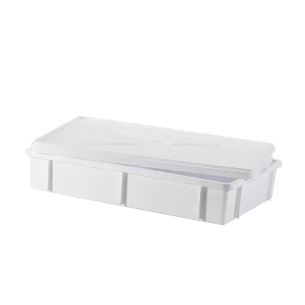 TRANSPORT BOX IN STACKABLE PLASTIC dim. East. cm. 65x42.5x11 litres. 26