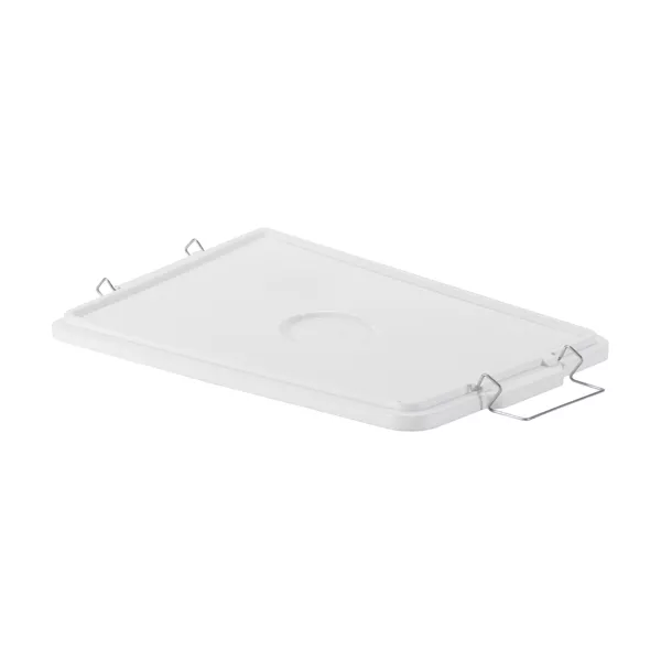 WHITE PLASTIC LID FOR DIAMANT lt. 20 WITH HANDLES