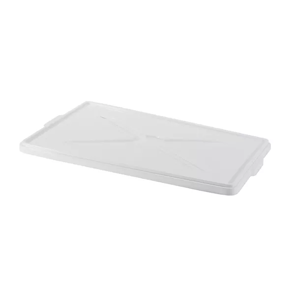 WHITE PLASTIC LID STACKABLE SERVICE BOX cm.60x40