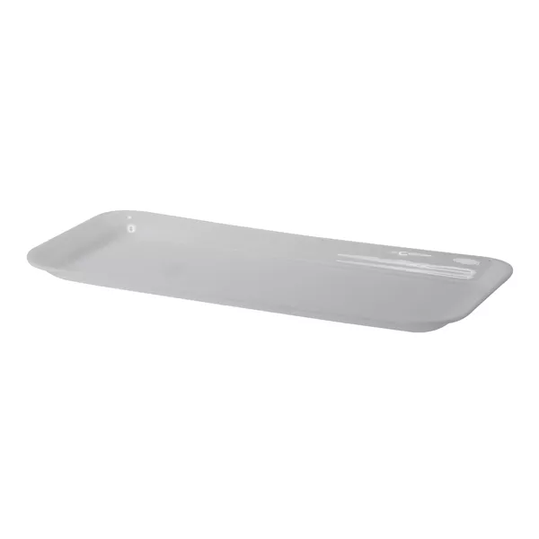 WHITE METHACRYLATE TRAY cm.52x24x3