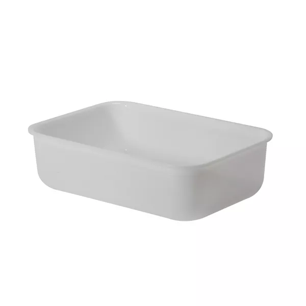 WHITE METHACRYLATE TRAY cm.31x21x9