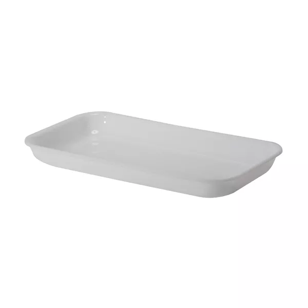 WHITE METHACRYLATE TRAY cm.42,5x23x4