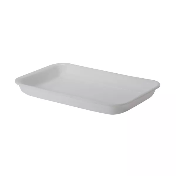 WHITE METHACRYLATE TRAY cm.40x26x4