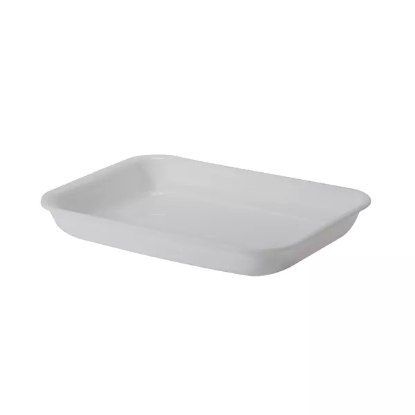 WHITE METHACRYLATE TRAY cm.34x25x4,5