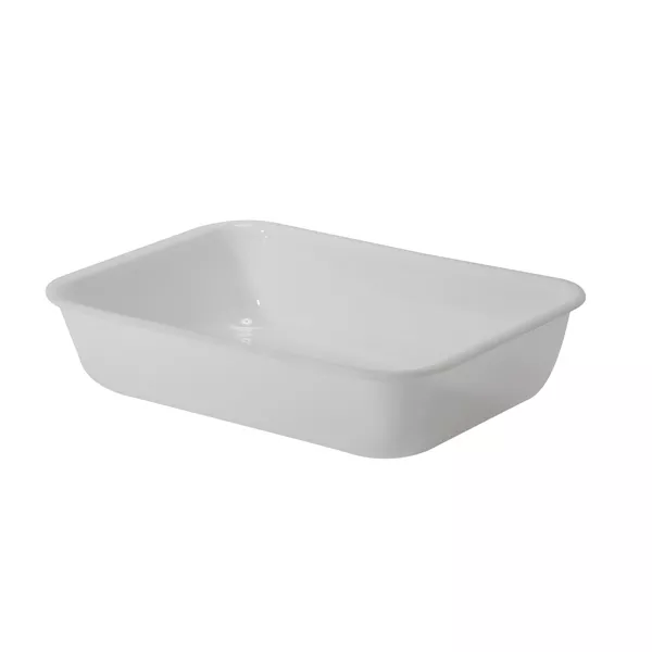 WHITE METHACRYLATE TRAY cm.36x25,5x8,5