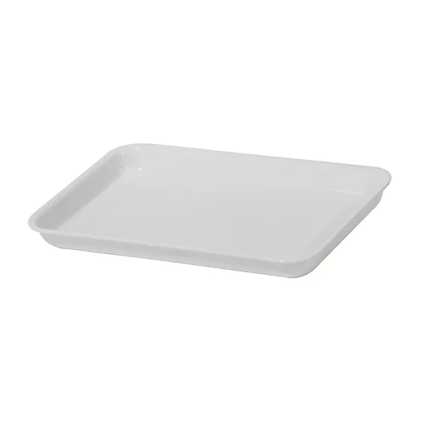 WHITE METHACRYLATE TRAY cm.22x36x3,5