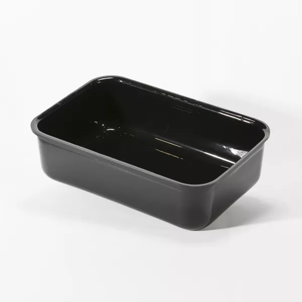 BLACK METHACRYLATE TRAY cm.31x21x9