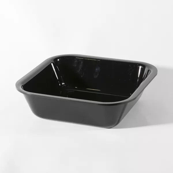 BLACK METHACRYLATE TRAY cm.24,5x24,5x7