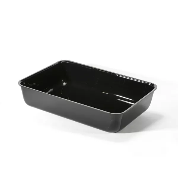 BLACK METHACRYLATE TRAY cm.50,5x35,5x11