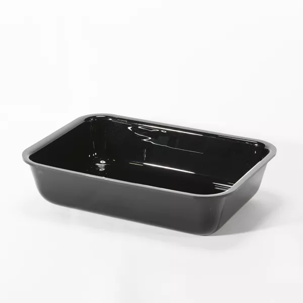 BLACK METHACRYLATE TRAY cm.35x26x6