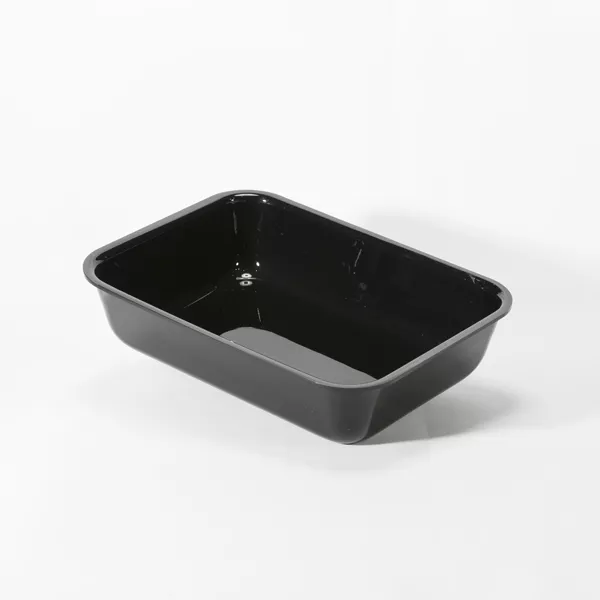 BLACK METHACRYLATE TRAY cm.36x25,5x8,5