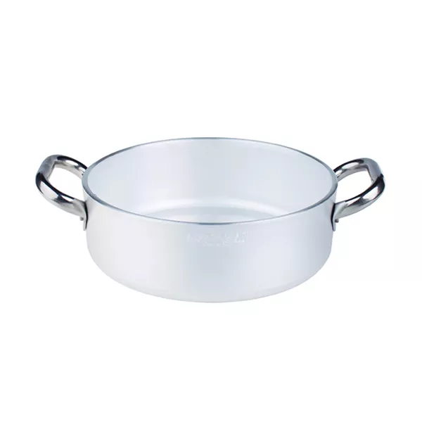 LOW ALUMINUM CASSEROLE 2 HANDLES cm. 36x12