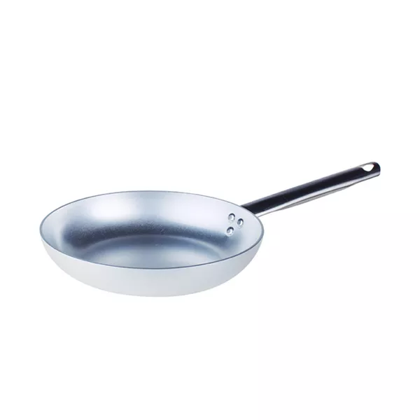 FLARED LOW ALUMINUM FRYING PAN 1 HANDLE diameter cm. 24