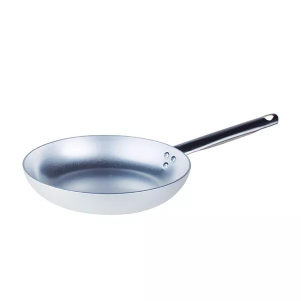 FLARED LOW ALUMINUM FRYING PAN 1 HANDLE diameter cm. 28