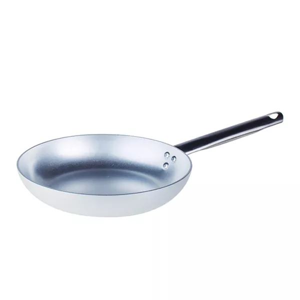 FLARED LOW ALUMINUM FRYING PAN 1 HANDLE diameter cm. 32