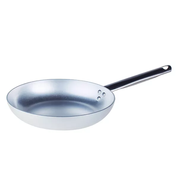 FLARED LOW ALUMINUM FRYING PAN 1 HANDLE diameter cm. 36