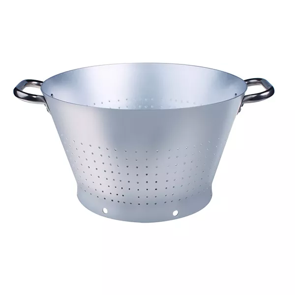 CONICAL ALUMINUM COLANDER 2 STAINLESS STEEL HANDLES diameter cm. 40