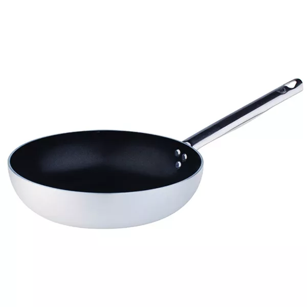 HIGH FLARED NON-STICK ALUMINUM FRYING PAN 1 HANDLE cm. 40x8.5