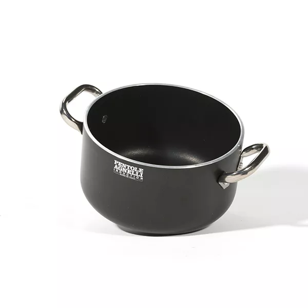 HIGH INDUCTION CASSEROLE AL-BLACK 2 HANDLES cm. 20x11.5