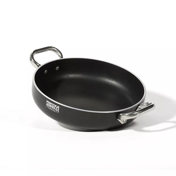 INDUCTION PAN AL-BLACK 2 HANDLES cm.28x5