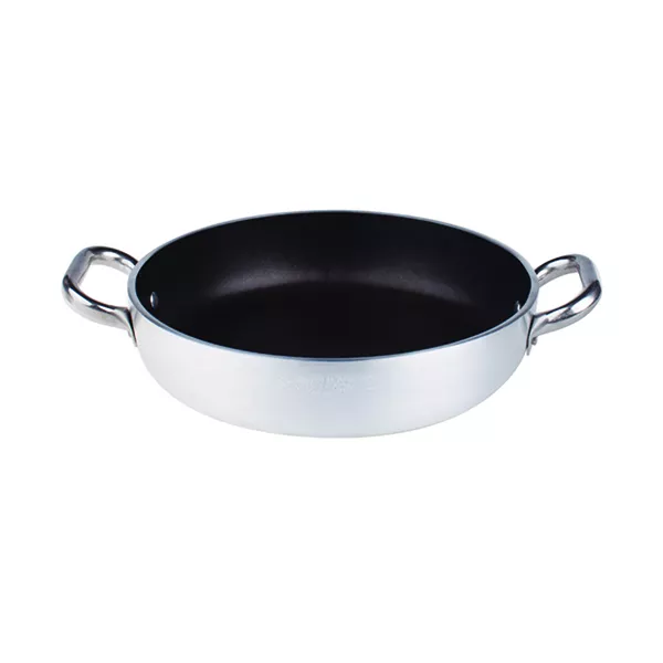 NON-STICK ALUMINUM PAN 2 HANDLES diameter cm.24