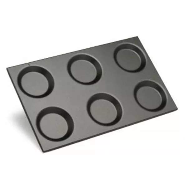 GASTRONORM TRAY 1/1 WITH 6 NON-STICK MOLDS cm.53x32,5x2
